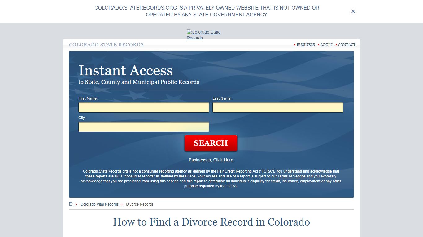 How to Find a Divorce Record in Colorado